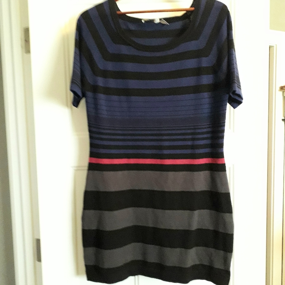 Poet Striped Knit Boatneck Tunic